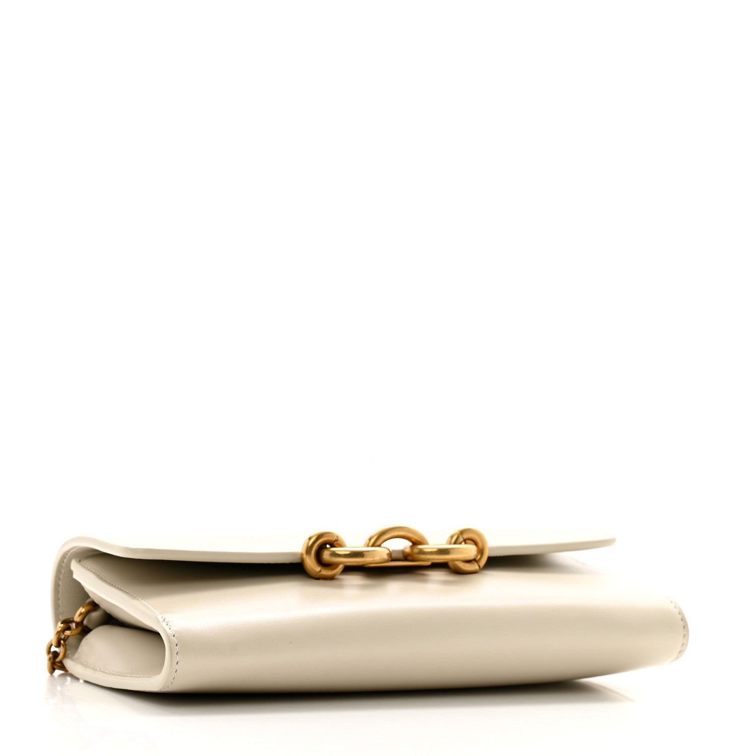 Smooth Calfskin Le Maillon Chain Wallet Crema Soft