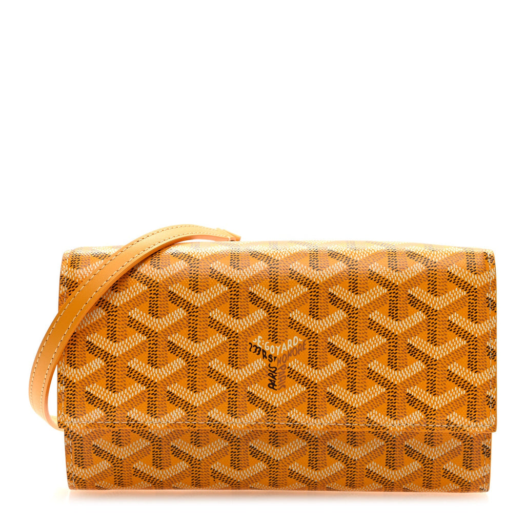 Goyardine Varenne Continental Wallet Yellow