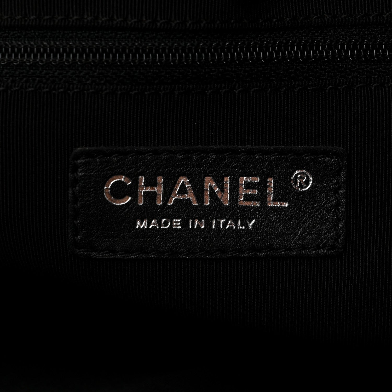 Calfskin CC Chevron All Day Long Boston Black