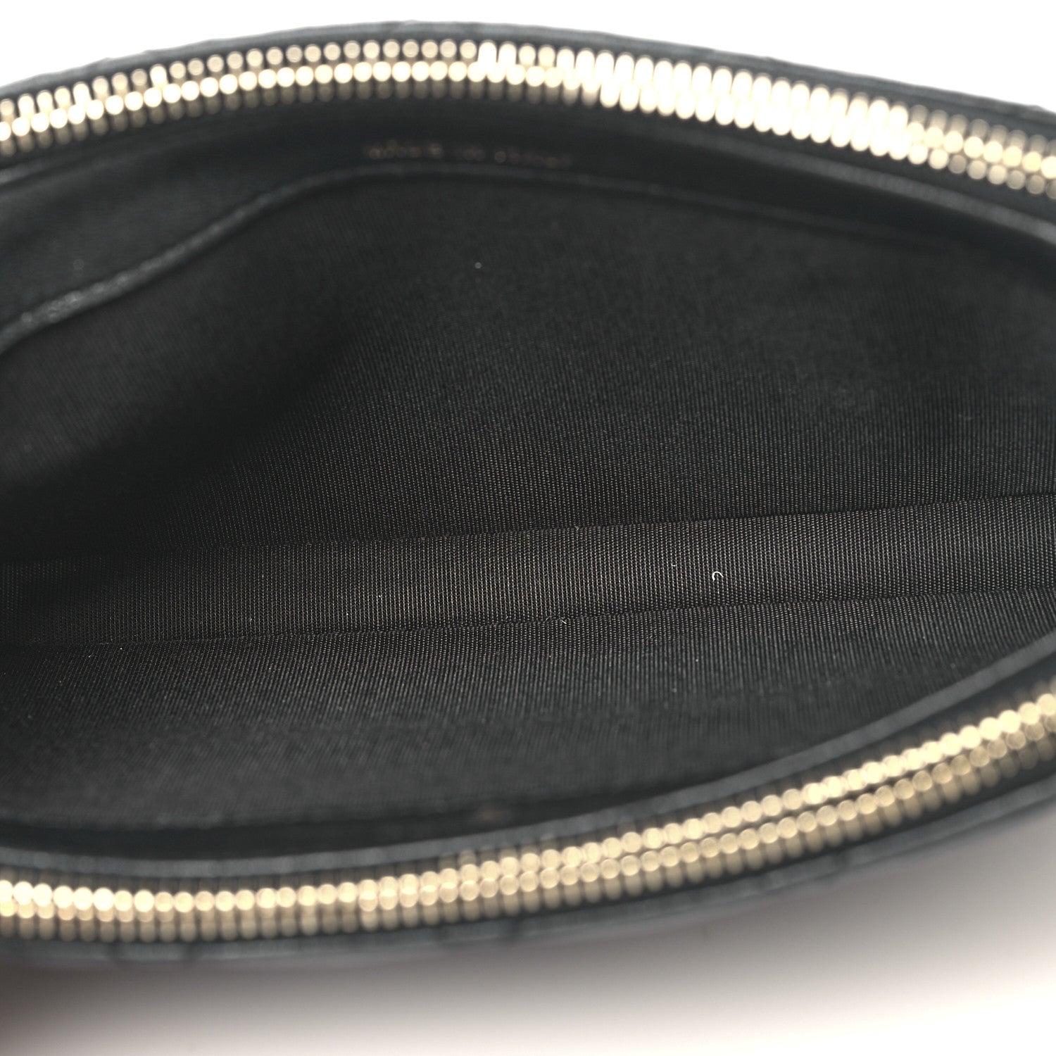 Iridescent Lambskin Quilted Pearl Clutch With Chain Black