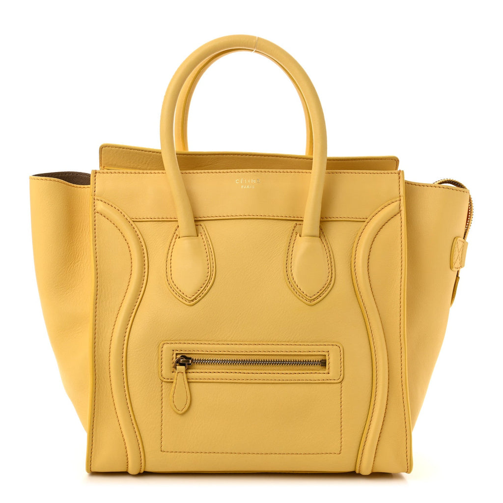 Smooth Calfskin Mini Luggage Citron