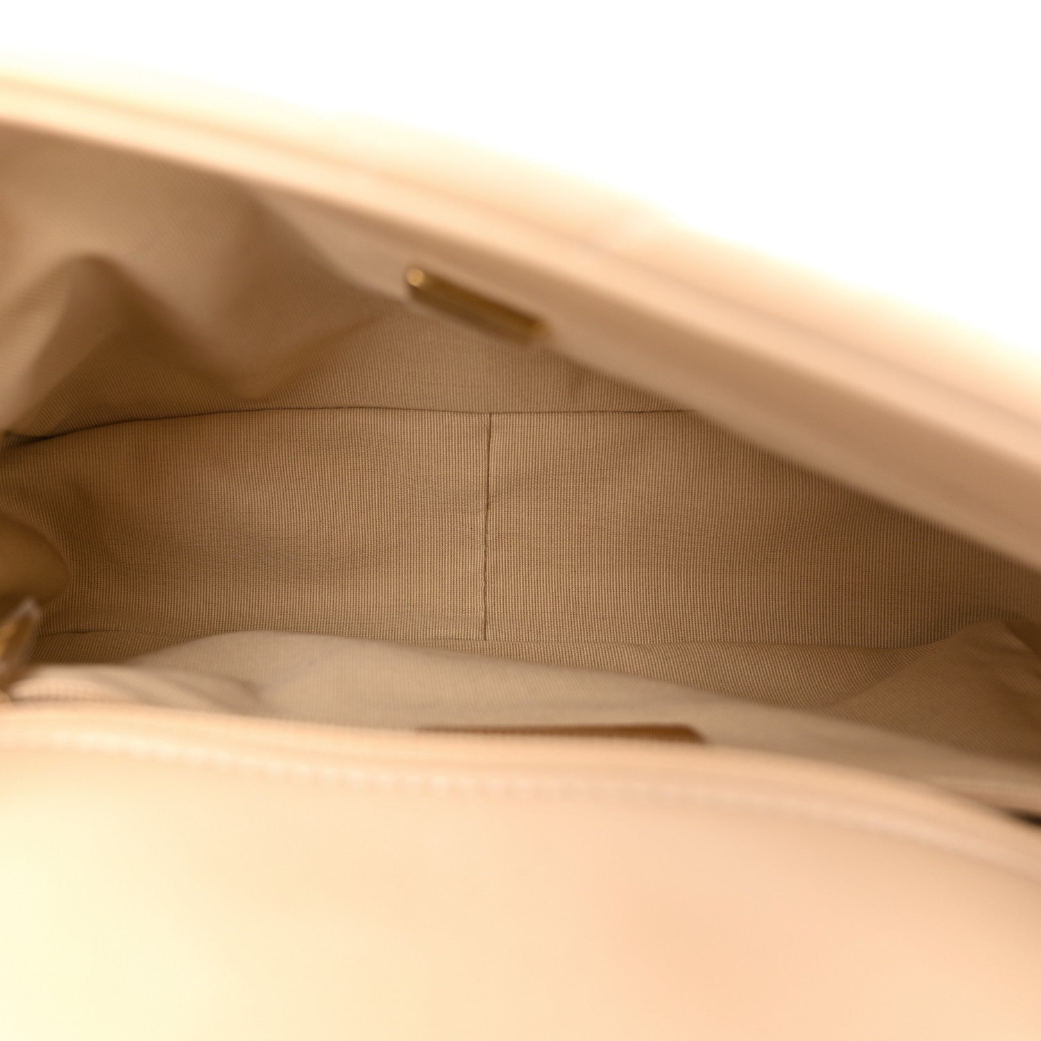 Lambskin Quilted Medium Chanel 19 Flap Beige