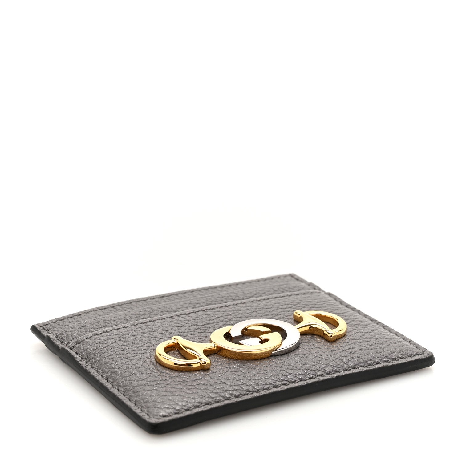 Grainy Calfskin Zumi  Holder Dusty Grey