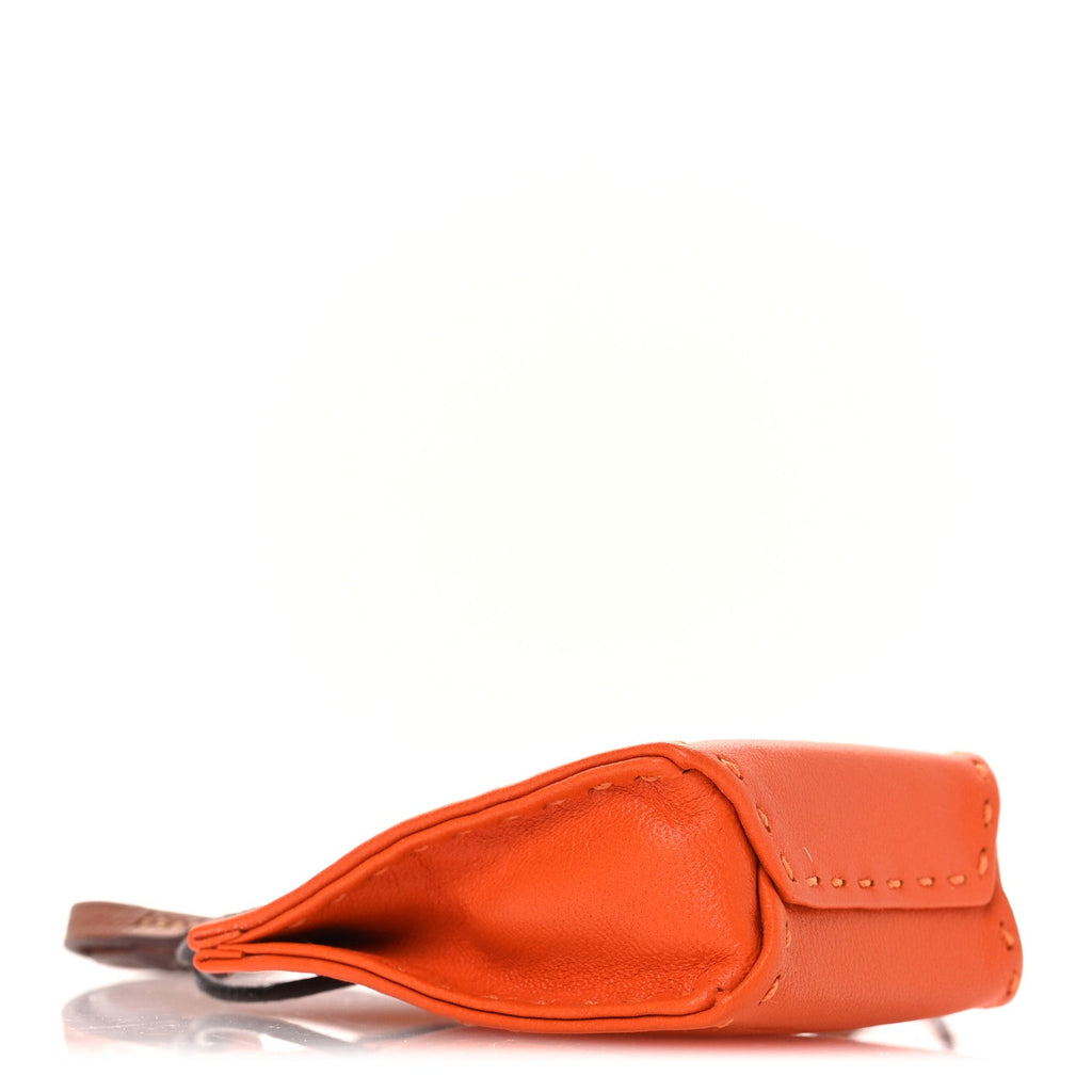 Milo Lambskin Swift Shopping Bag Charm Feu Gold