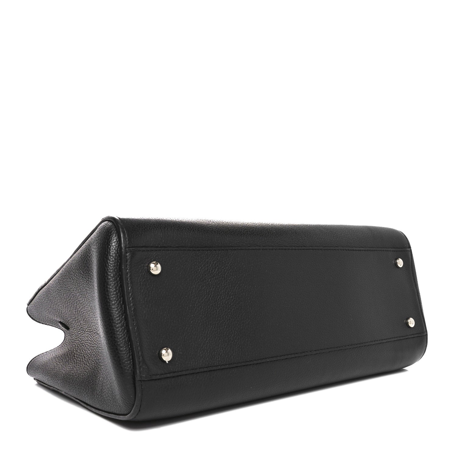 Grained Calfskin Medium Neo Executive Shopper Tote Black