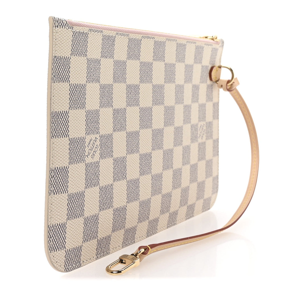 Damier Azur Neverfull MM GM Pochette Rose Ballerine