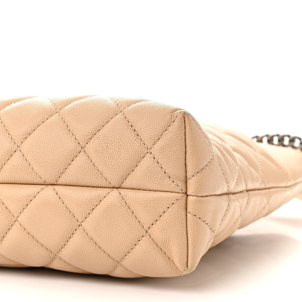 Caviar Quilted Small Urban Delight Light Beige