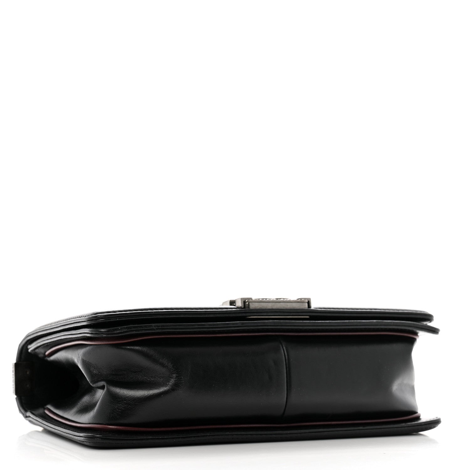 Calfskin Embossed Medium Paris Salzburg Boy Flap Black