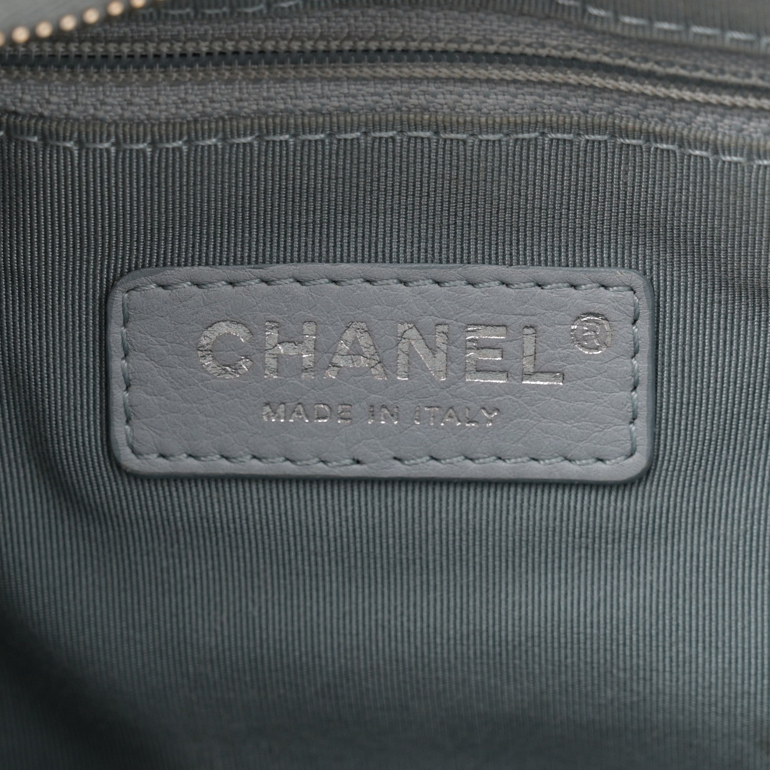 Aged Calfskin Quilted Medium Gabrielle Hobo Light Blue