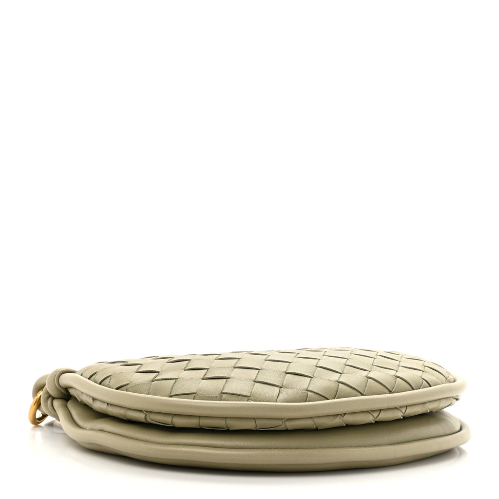 Nappa Intrecciato Small Gemelli Multipocket Bag Travertine Muse