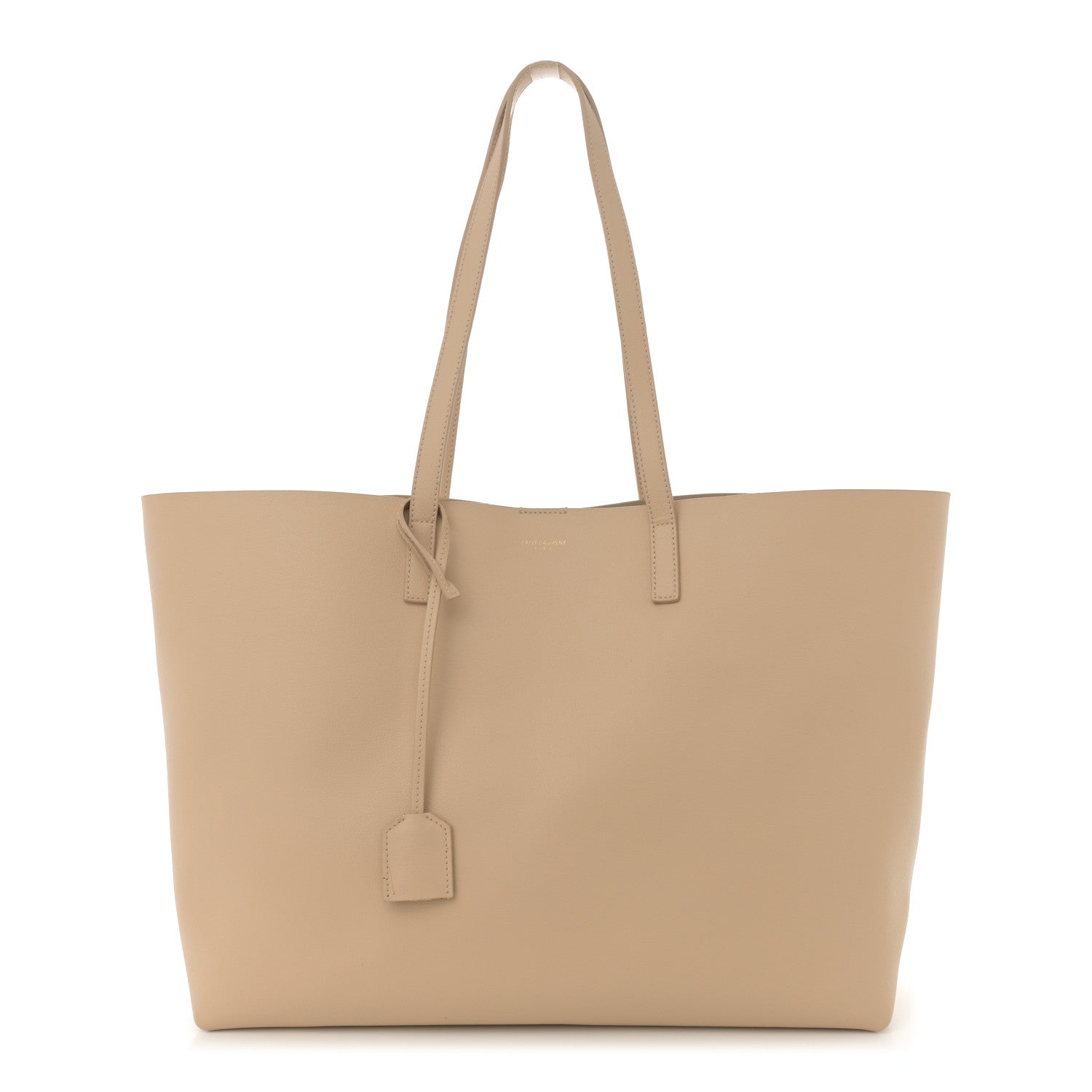Calfskin Large Shopping Tote Nude Powder