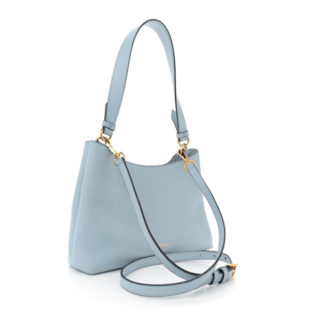 Calfskin Vitello Virtus Hobo Light Blue