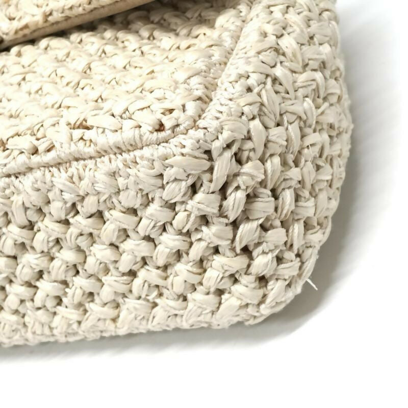 Chanel Cruise 2018 Raffia Crochet Medium Flap Bag