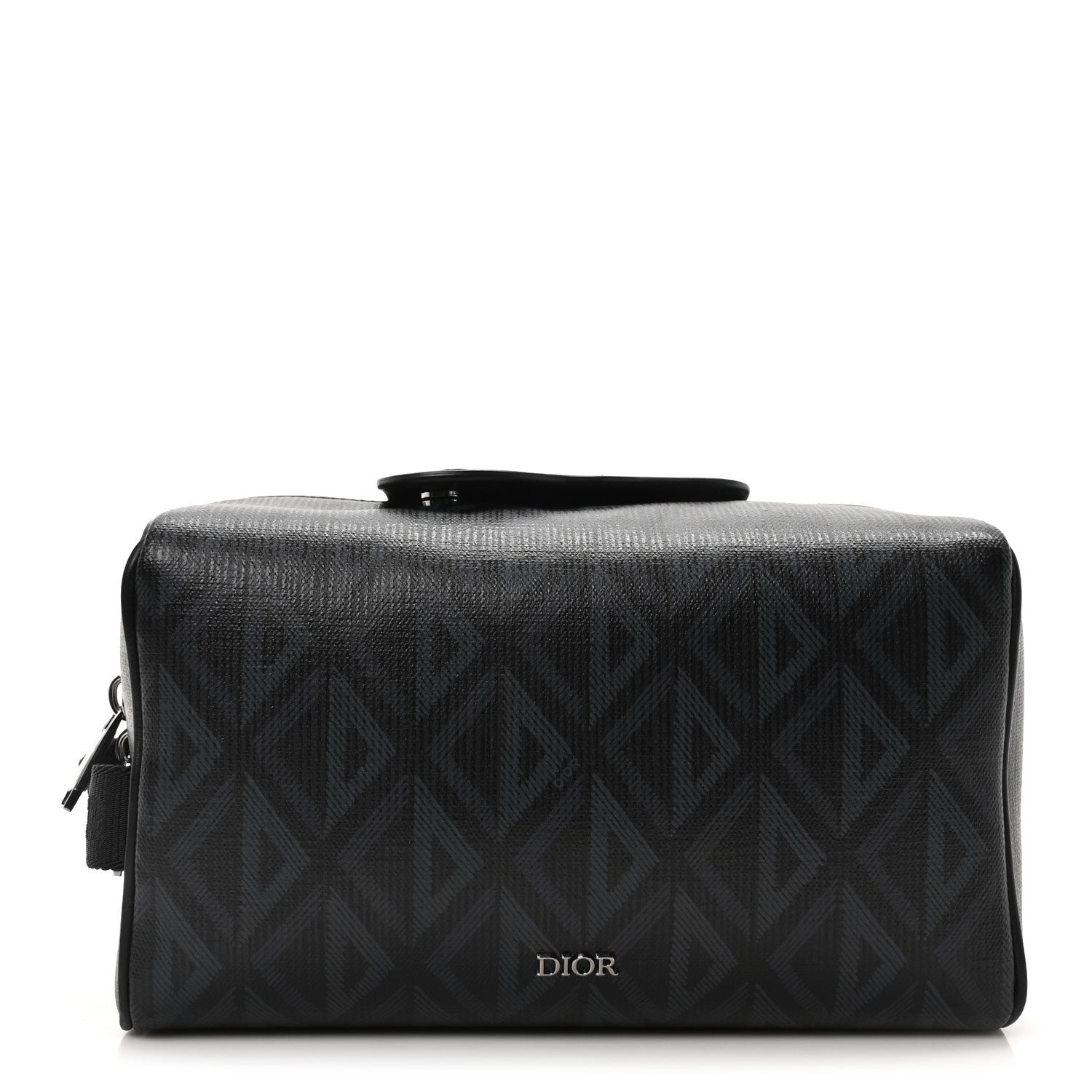 Canvas CD Diamond Lingot Toiletry Pouch Black