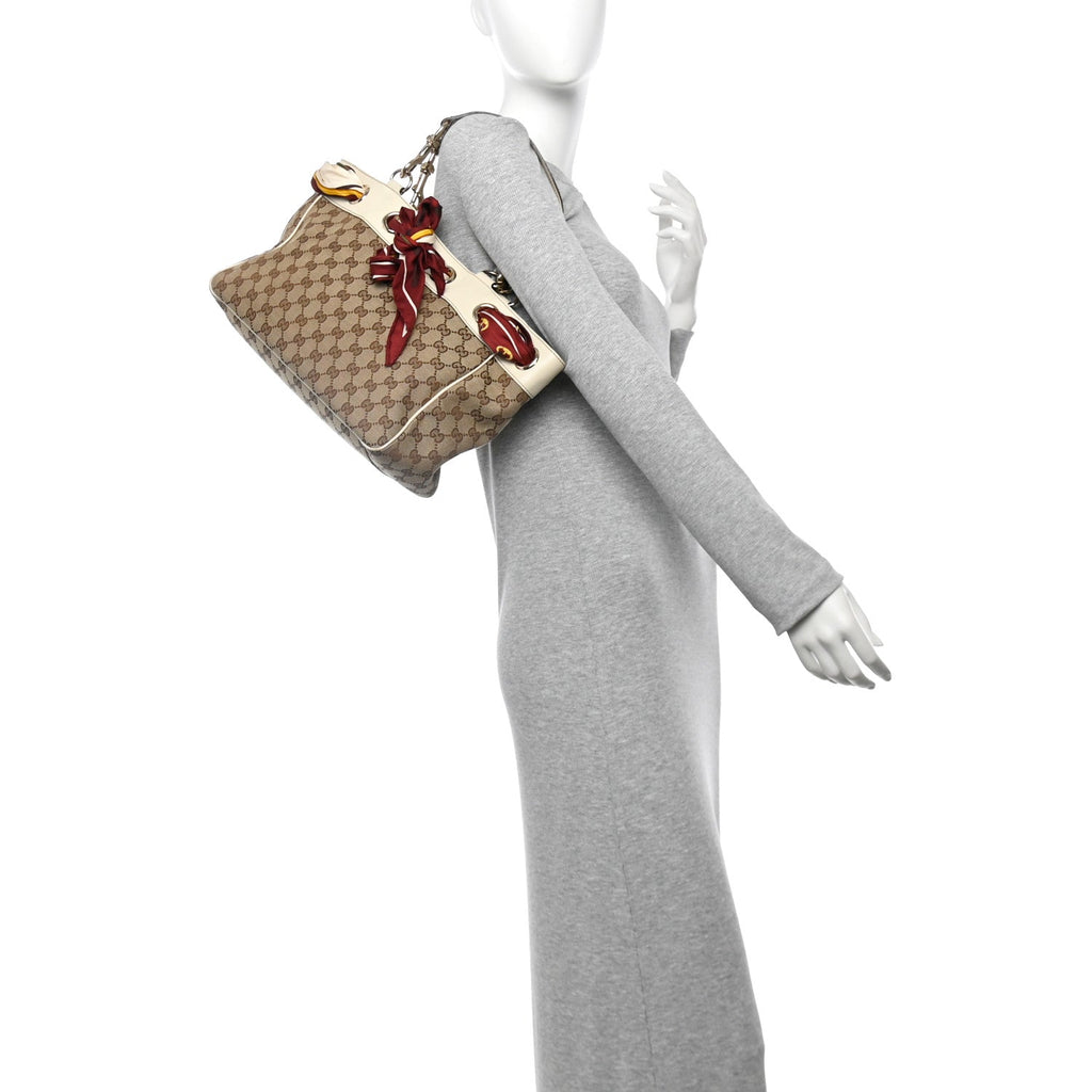 Monogram Medium Positano Tote Off White