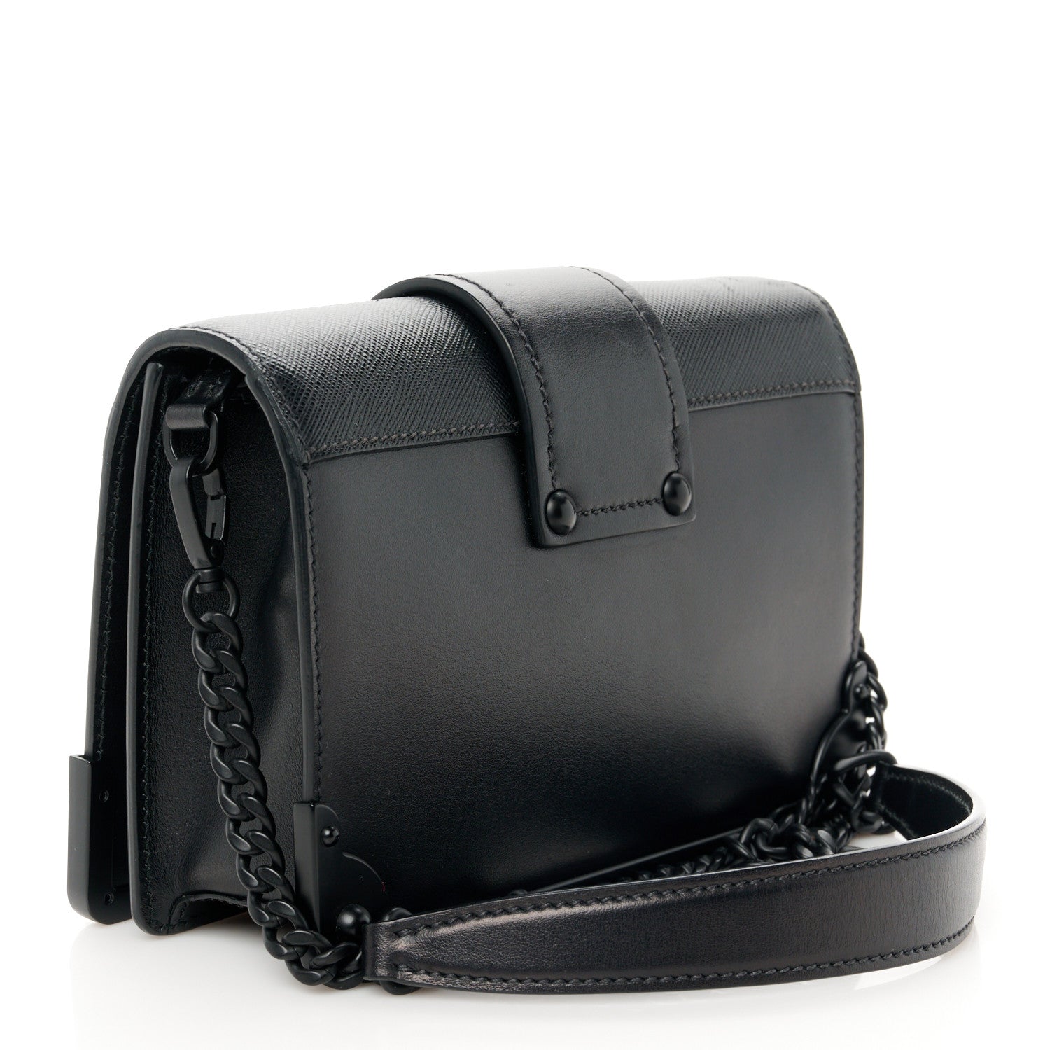 City Calfskin Saffiano Cahier Bag Black