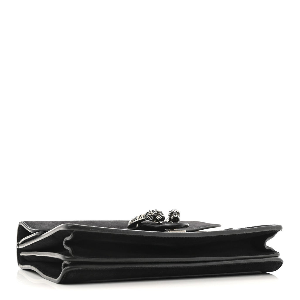 Suede Medium Dionysus Shoulder Bag Black