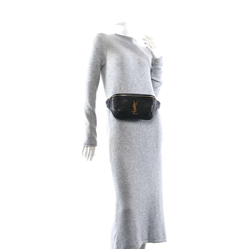 Grain De Poudre Monogram Belt Bag Black