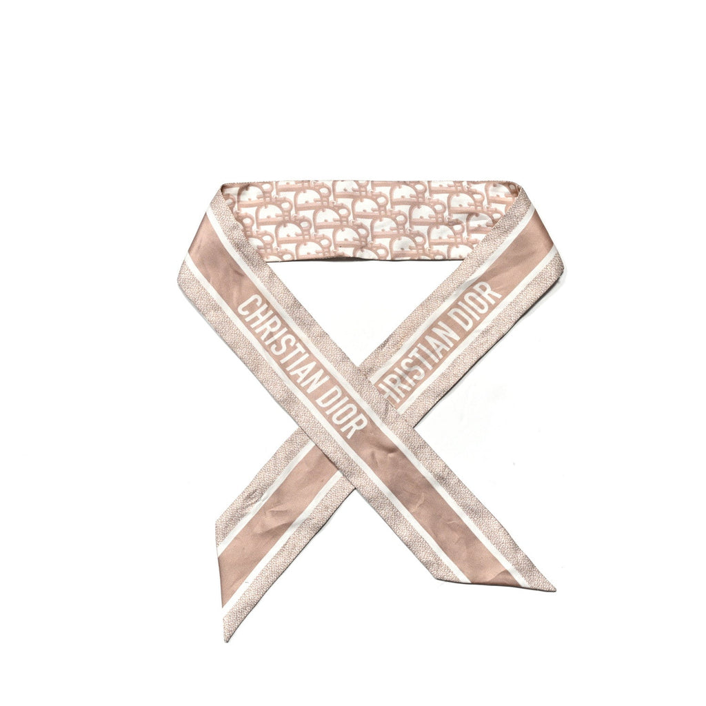 Silk Oblique Mitzah Scarf Beige
