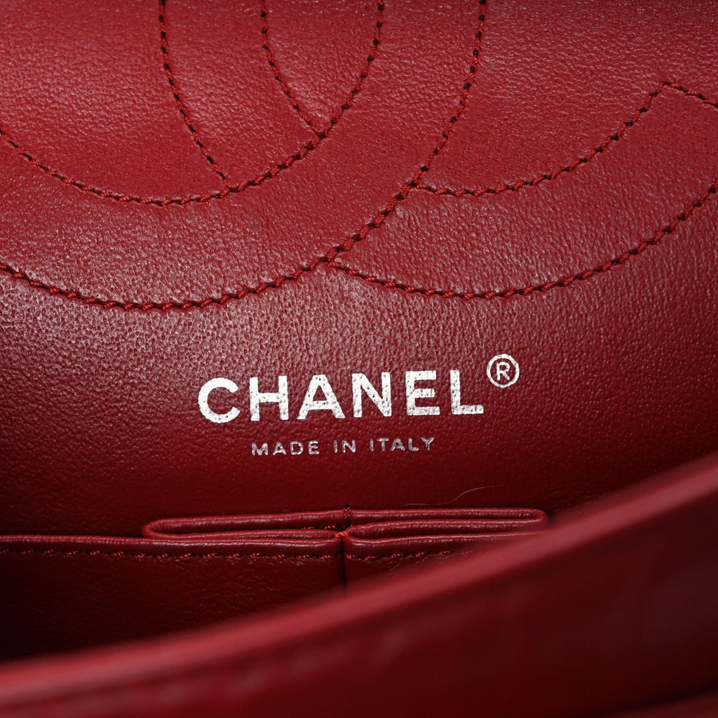 Aged Calfskin Quilted 2.55 Reissue 225 Flap Red