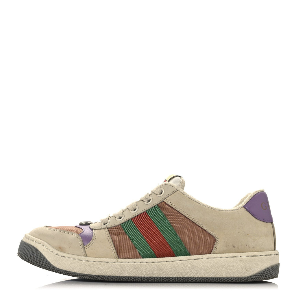 Moire Fabric Nubuck Web Womens Screener Sneakers 37 Cinnamon Dusty Milk New Lavender
