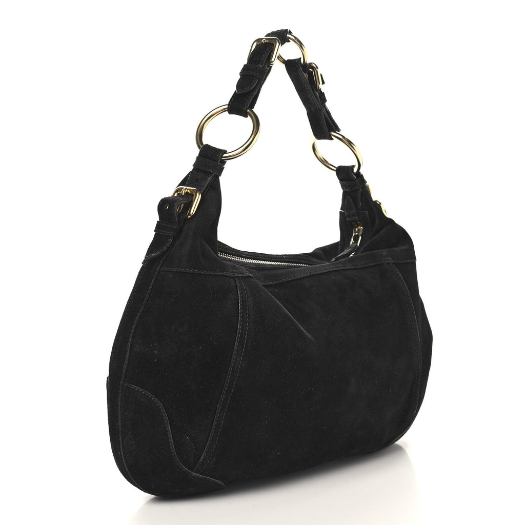 Scamosciato Suede Hobo Black