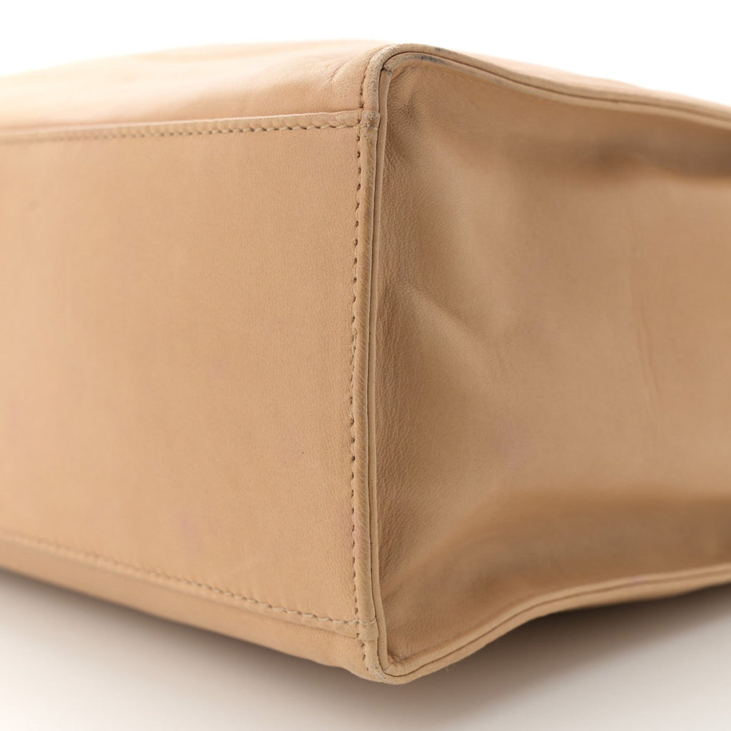 Lambskin CC Shoulder Bag Beige