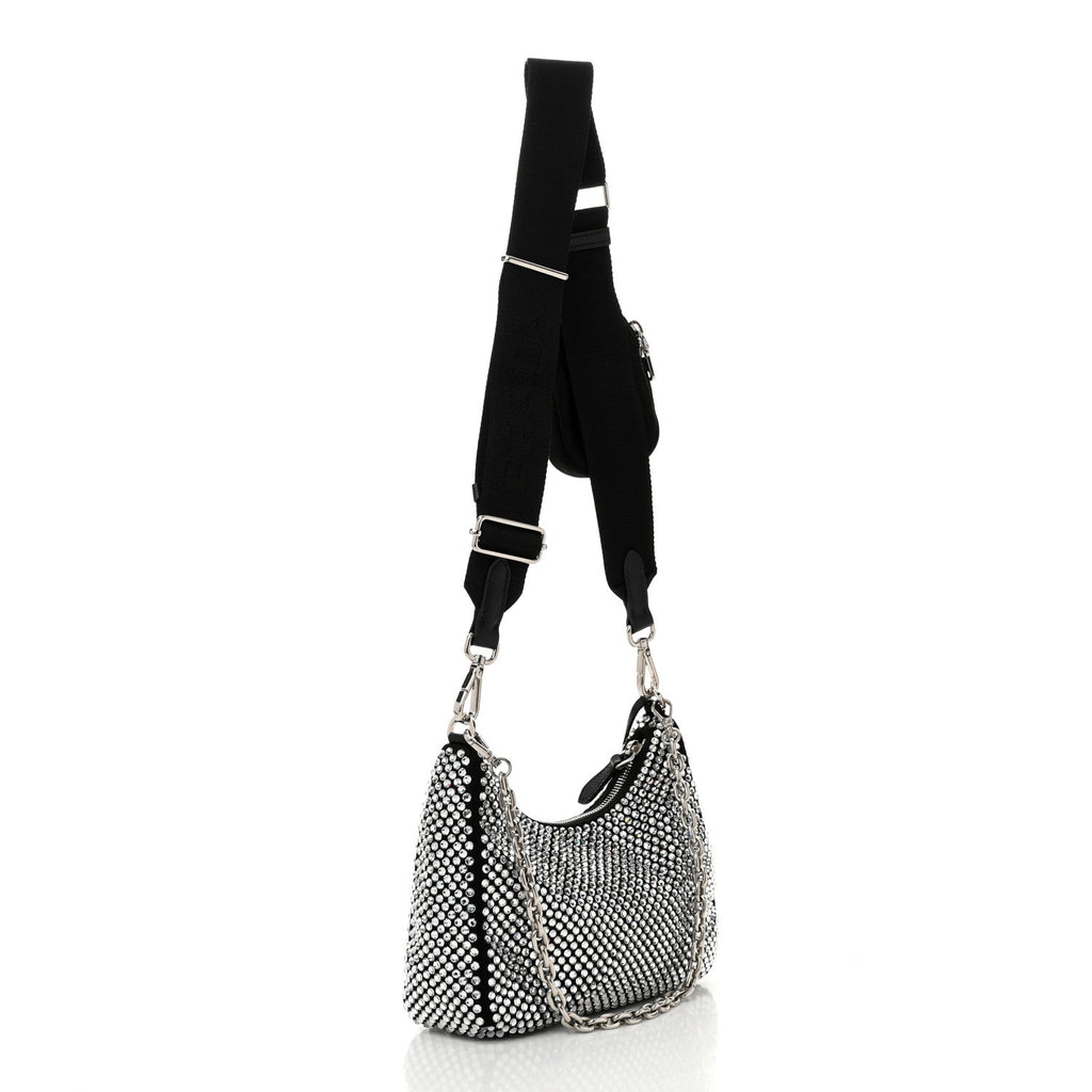 Satin Crystal Re-Edition 2005 Shoulder Bag Cristal