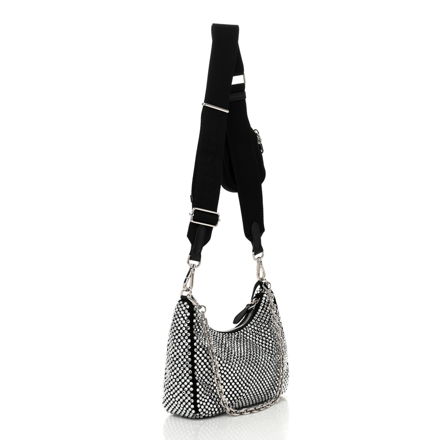 Satin Crystal Re-Edition 2005 Shoulder Bag Cristal