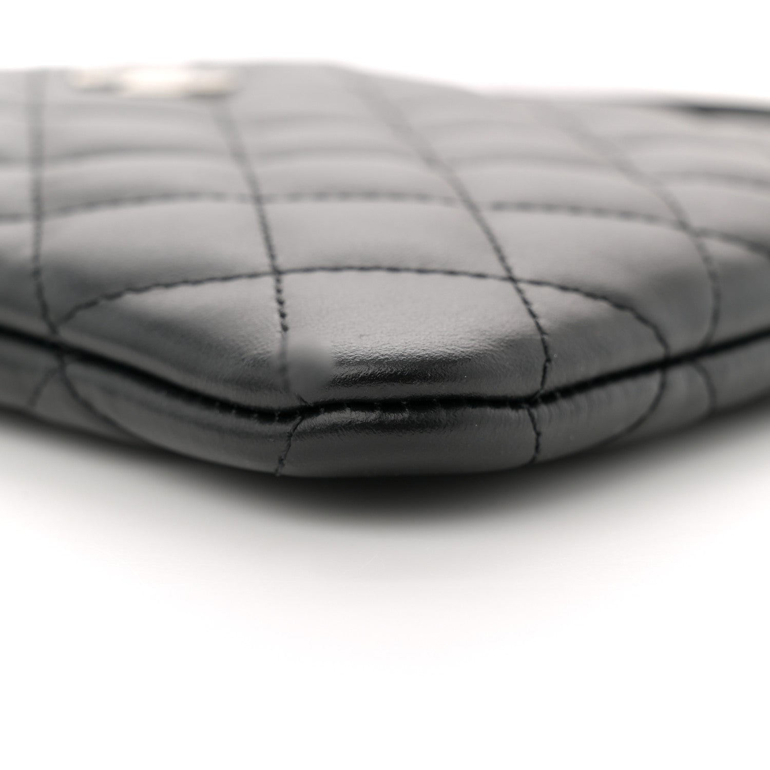 Lambskin Quilted Crossbody Bag Black