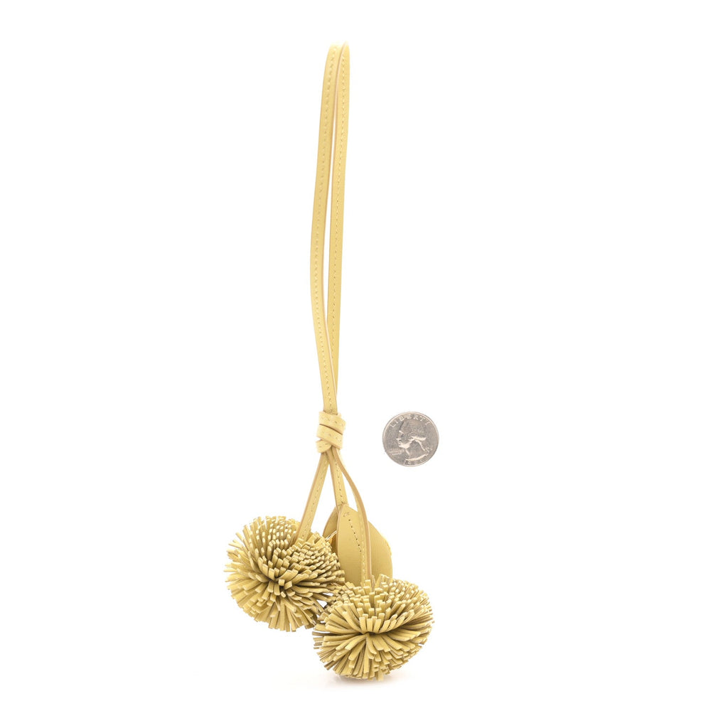 Calfskin Trick Bag Charm Vanilla