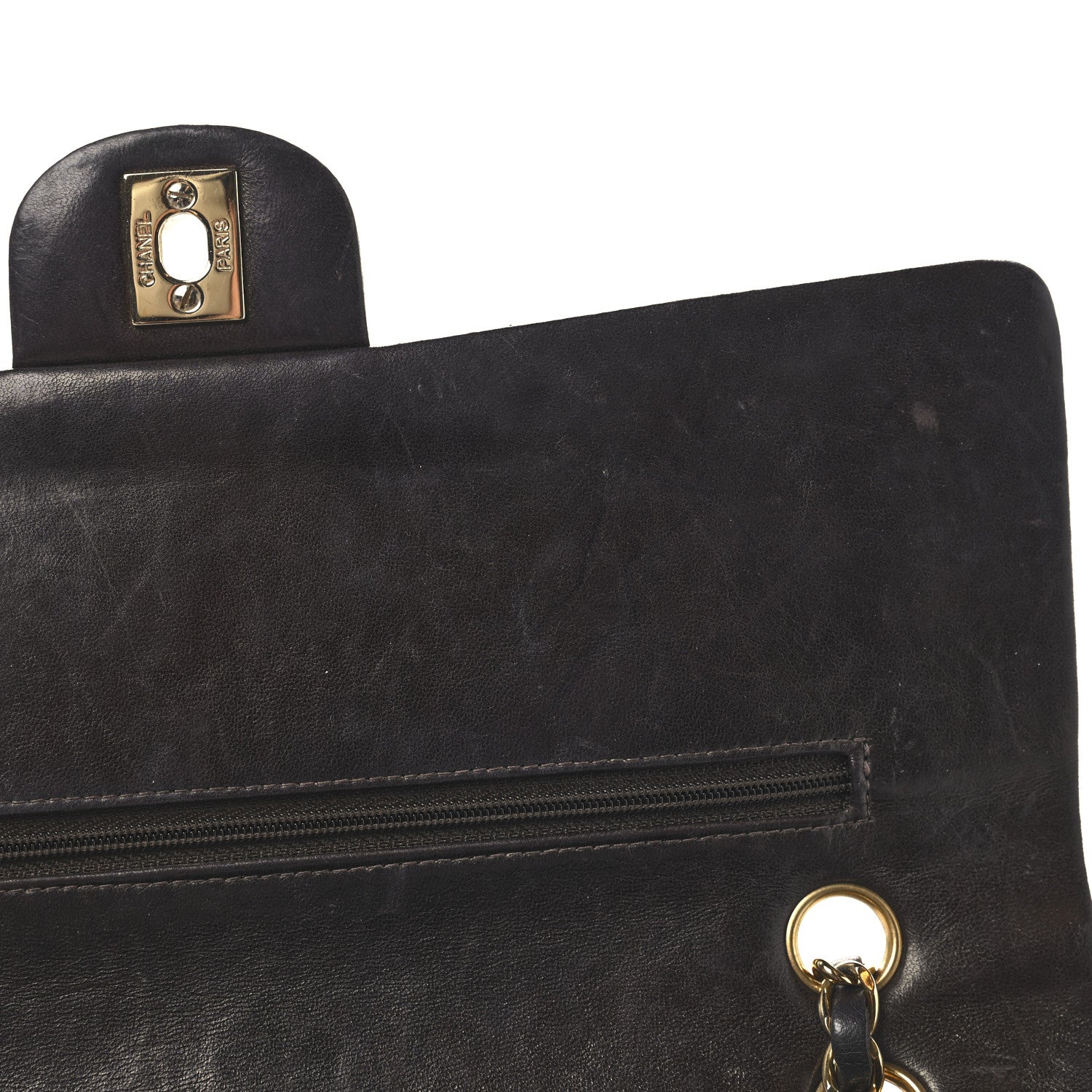 Lambskin Quilted Medium Double Flap Burgundy