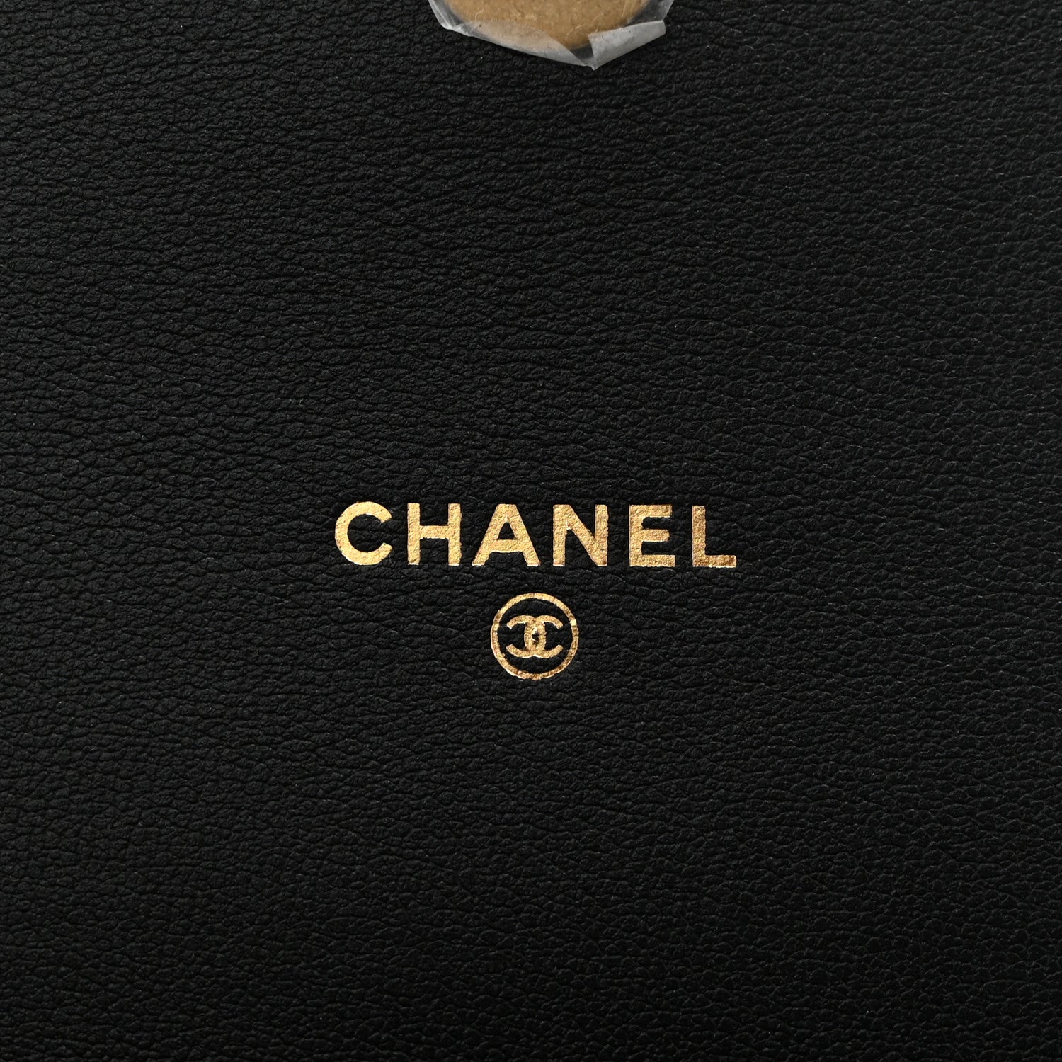 Patent Quilted Chain Around Heart Wallet On Chain WOC Black