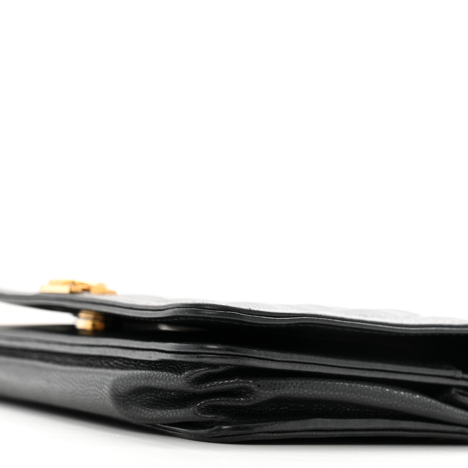Caviar Quilted Boy Wallet On Chain WOC Black