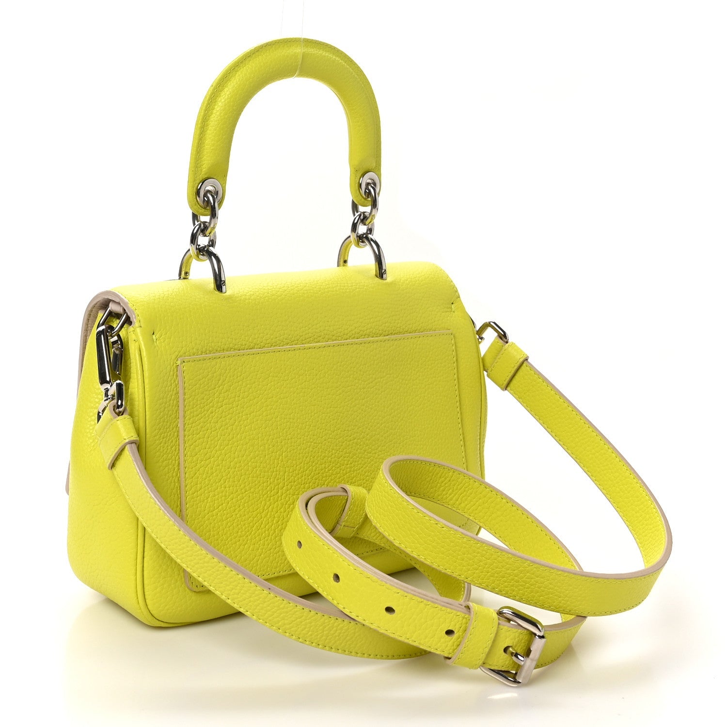 Bullcalf Mini Be Dior Flap Vert Acide