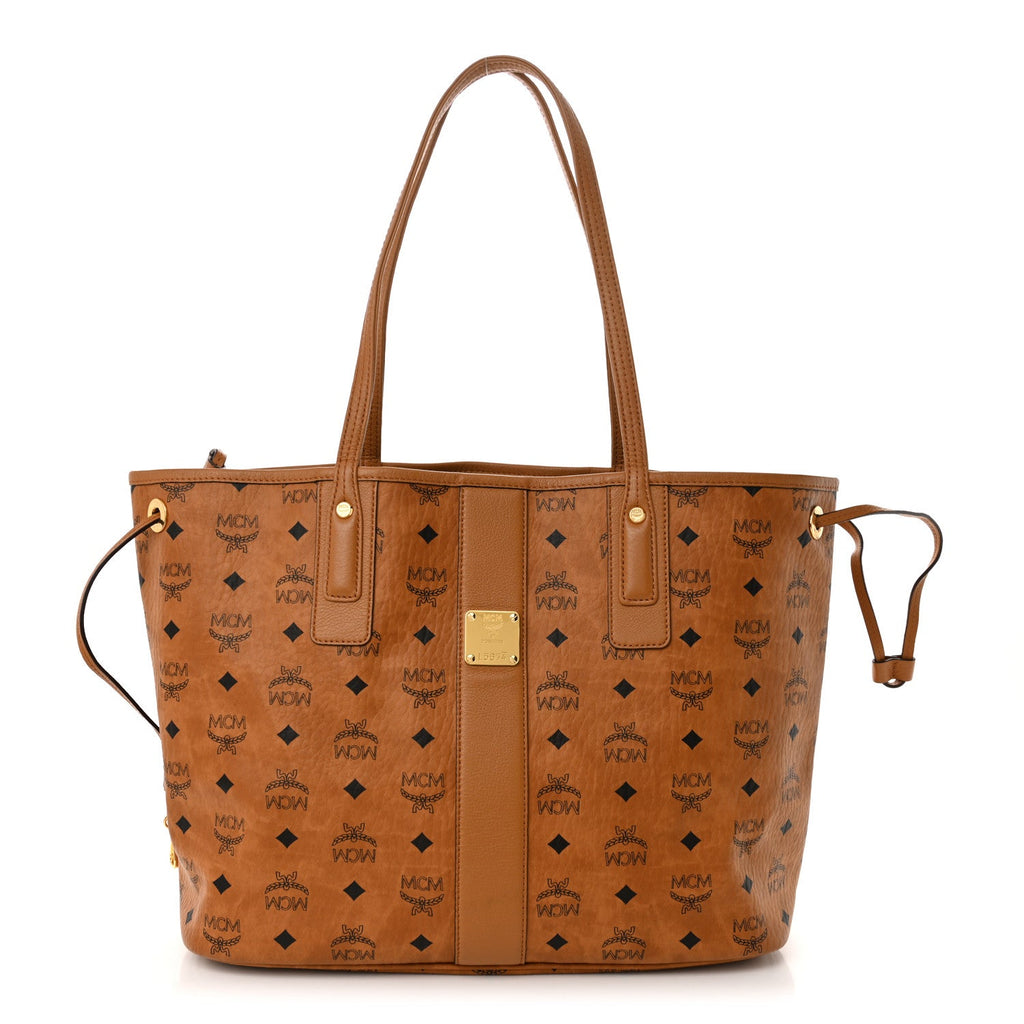 Visetos Medium Liz Reversible Shopper Tote Cognac