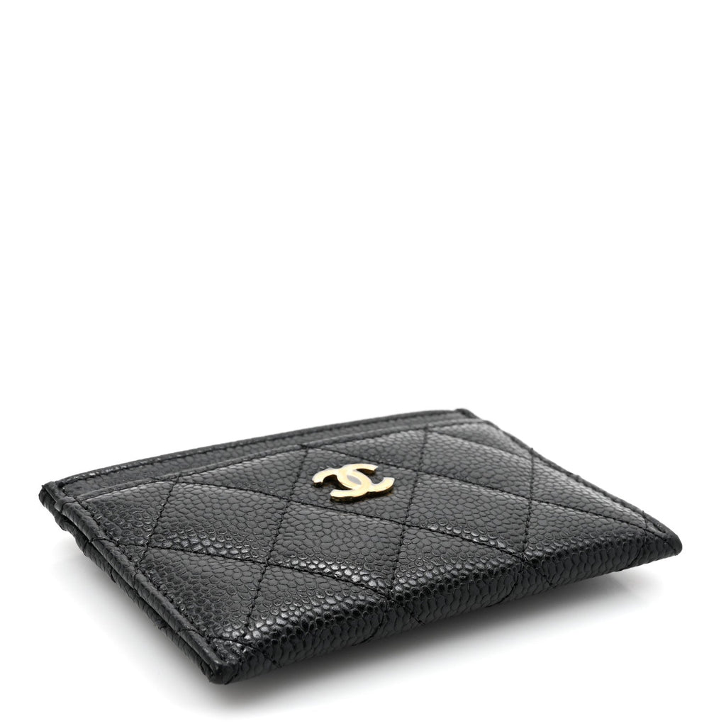 Caviar Quilted  Holder Black