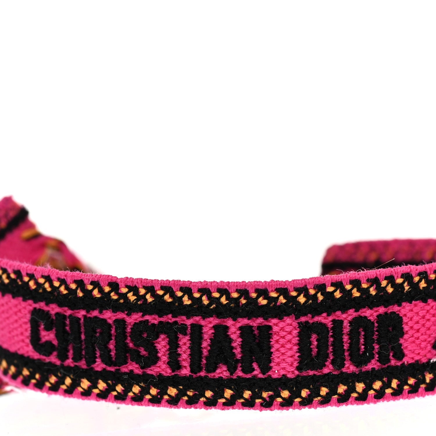 Woven Cotton J'Adior Friendship Bracelet Pink Multicolor