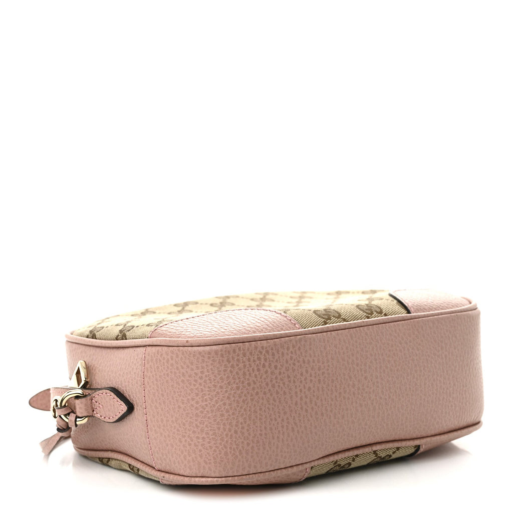 Monogram Mini Bree Messenger Bag Beige Soft Pink