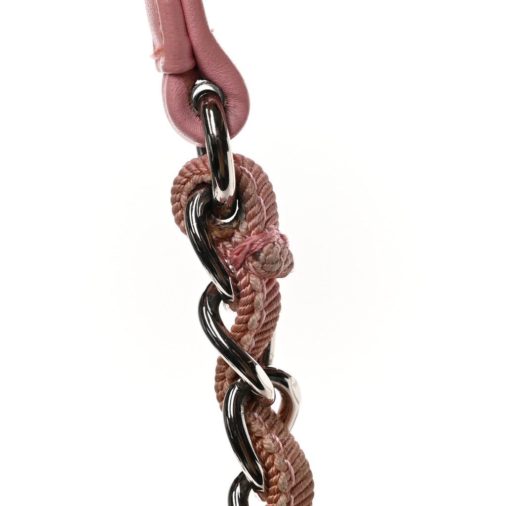 Mixed Fibers Calfskin Mini Deauville Tote Rose Pink
