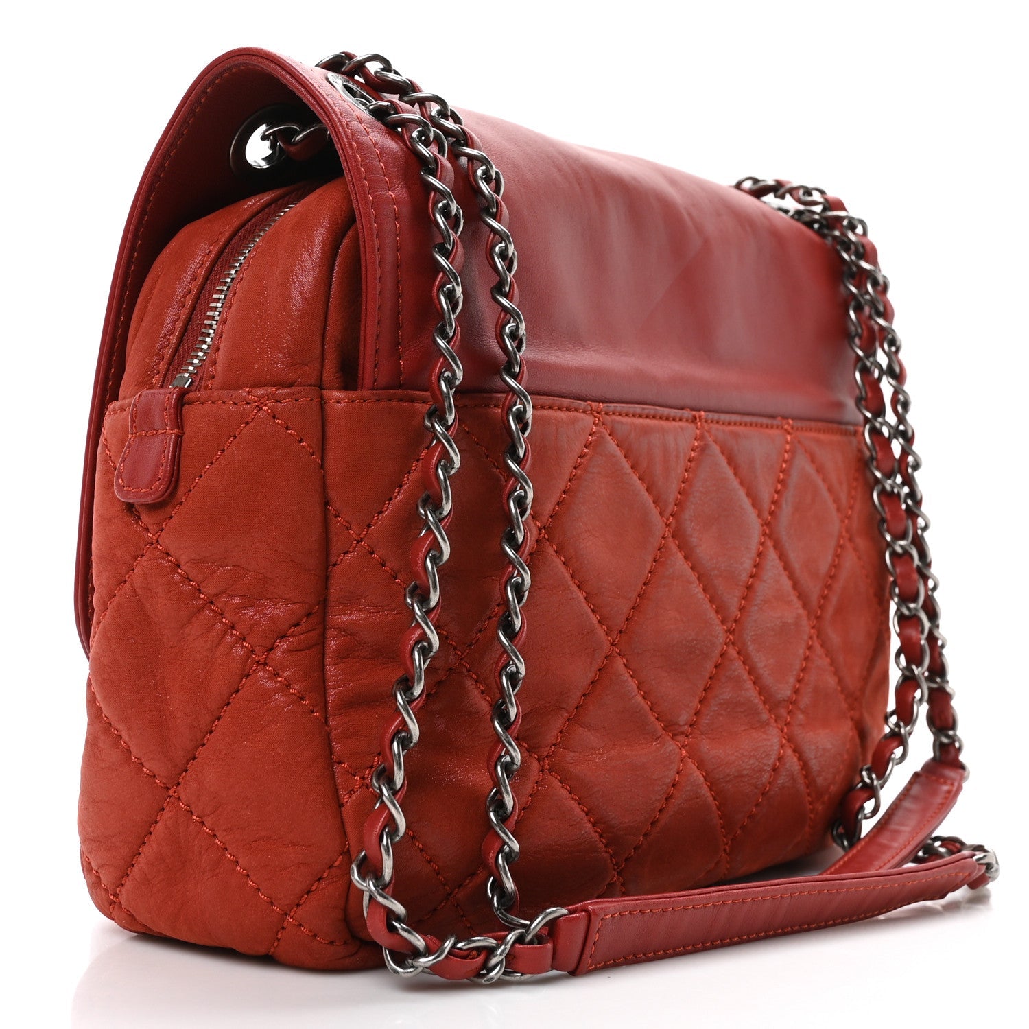 Iridescent Calfskin Medium In the Mix Flap