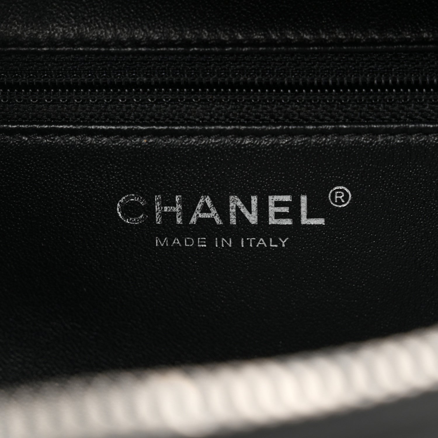 Lambskin Quilted Medium Trendy CC Bowling Bag Black