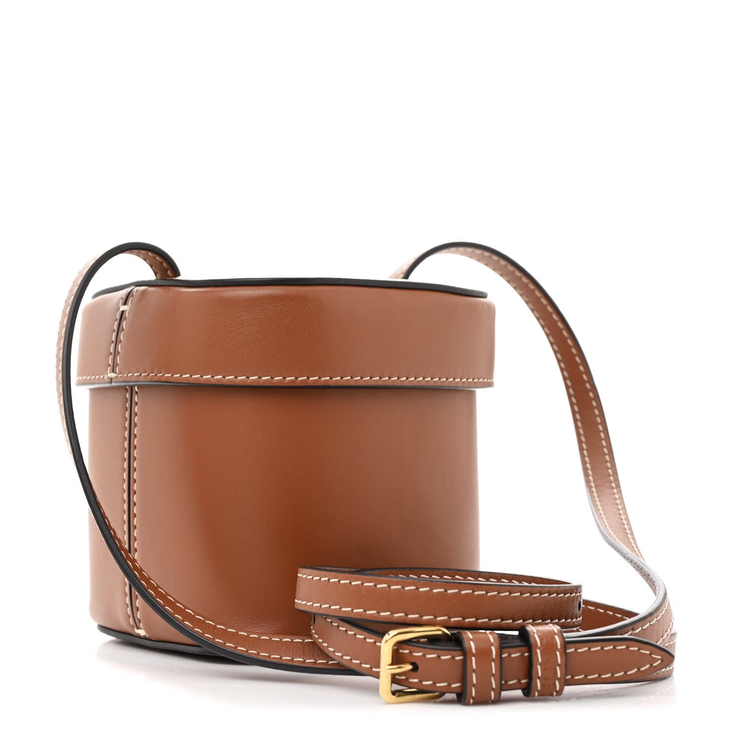 Smooth Calfskin Small Cuir Triomphe Box Tan