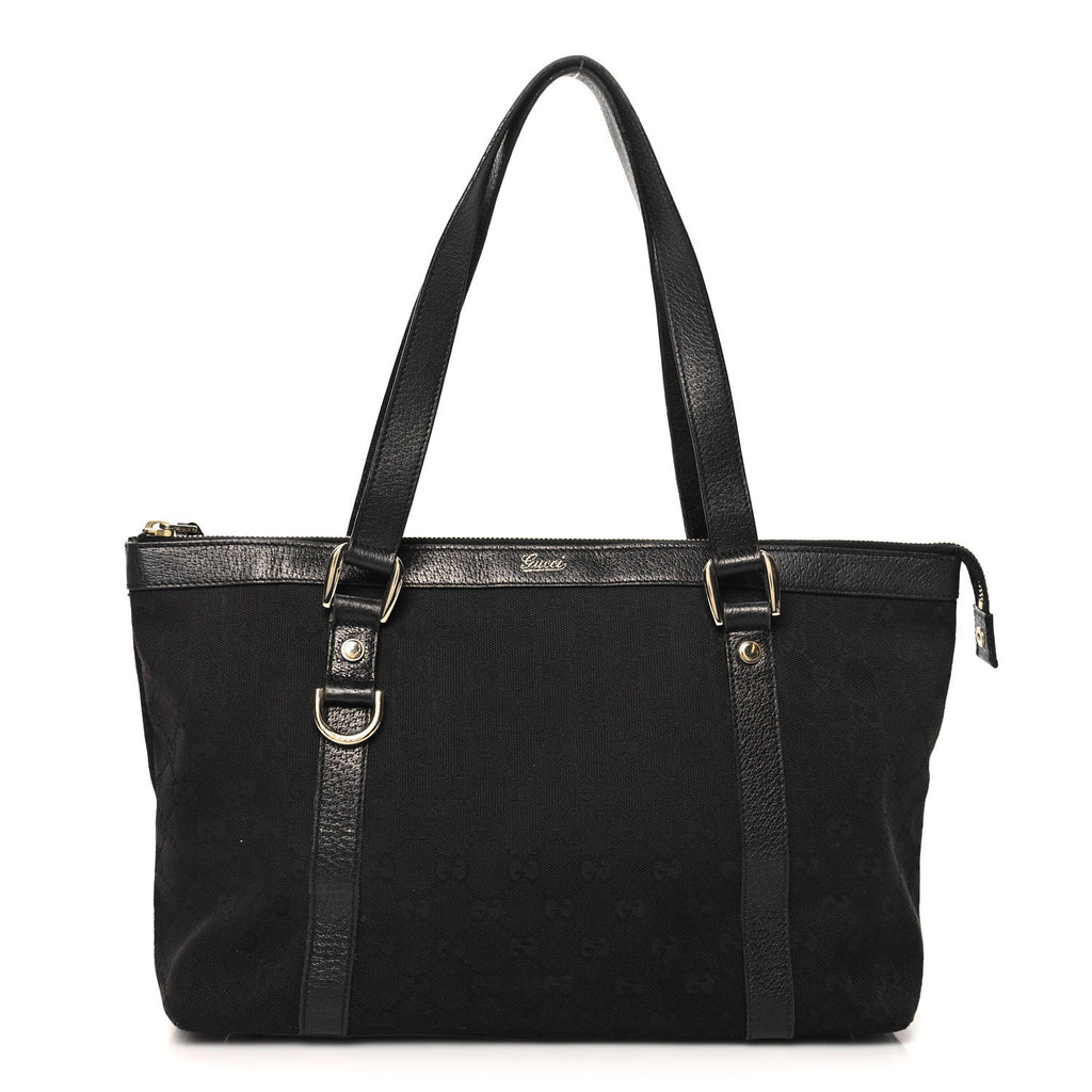 Monogram Medium Abbey Tote Black