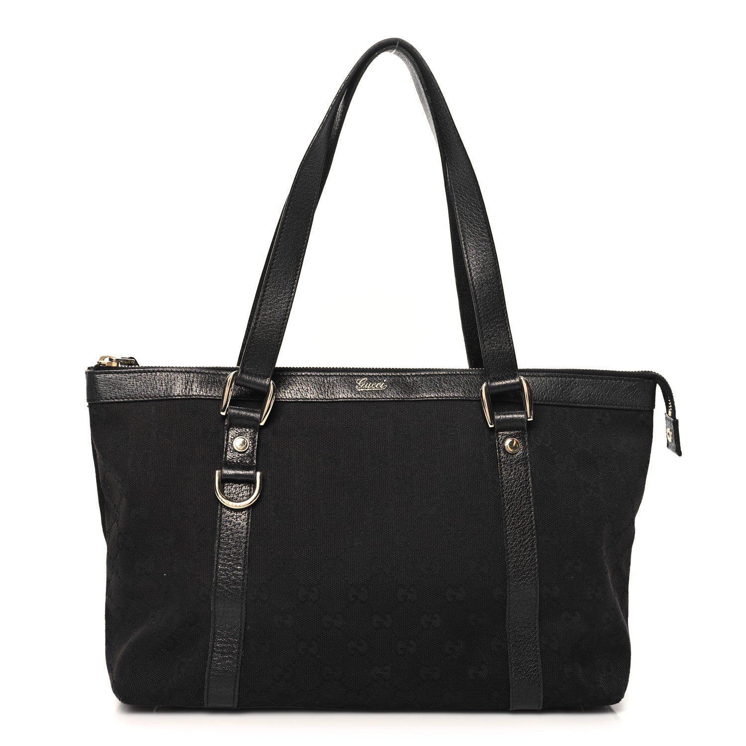 Monogram Medium Abbey Tote Black