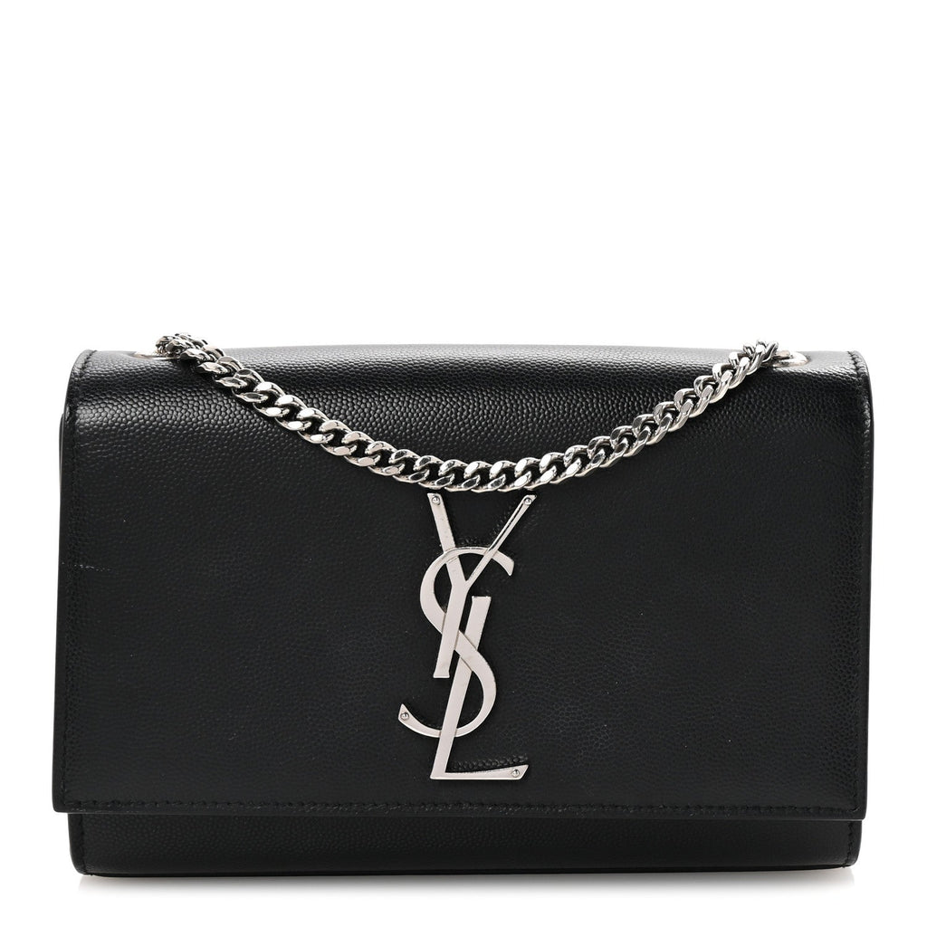 Grain De Poudre Small Monogram Kate Satchel Black