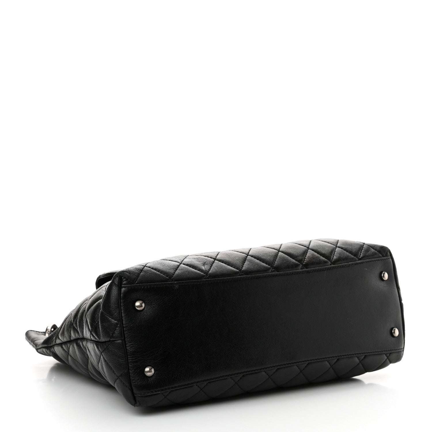 Aged Calfskin Quilted Mad About Quilting Hobo Black