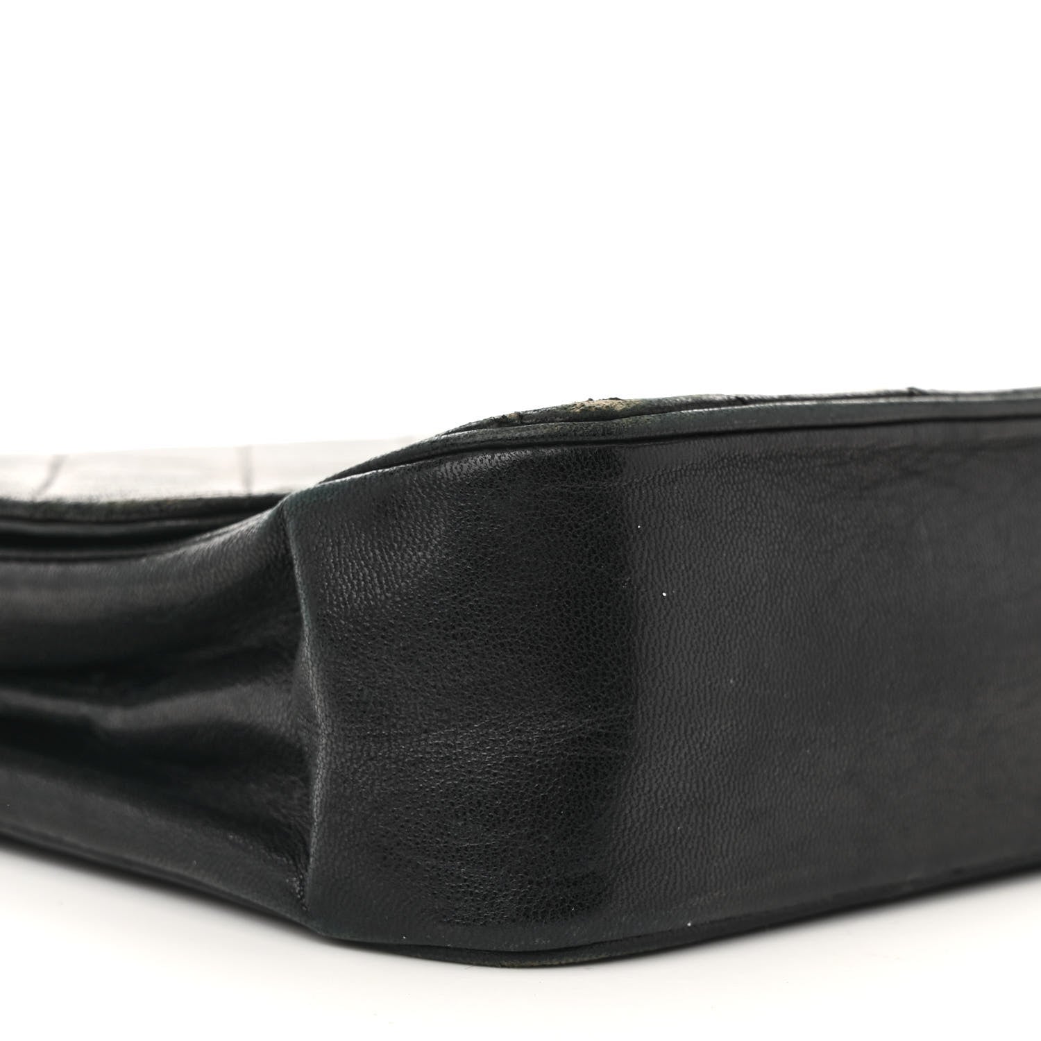 Lambskin Quilted Medium Single Flap Black