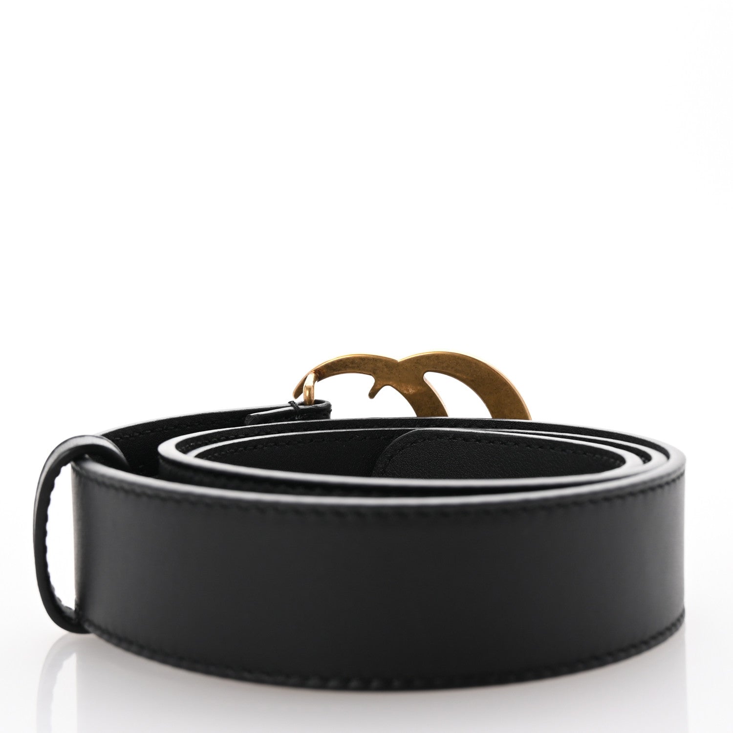 Calfskin Double G 20mm Belt 75 30 Black