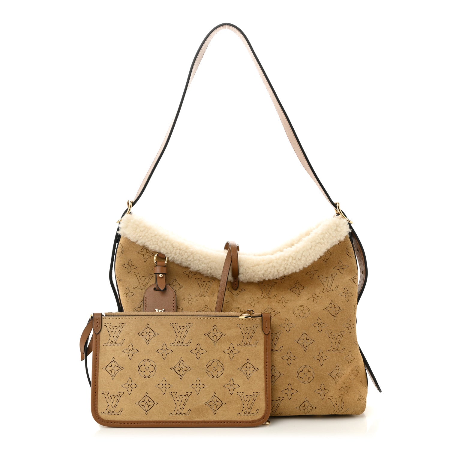 Suede Mahina CarryAll PM Beige